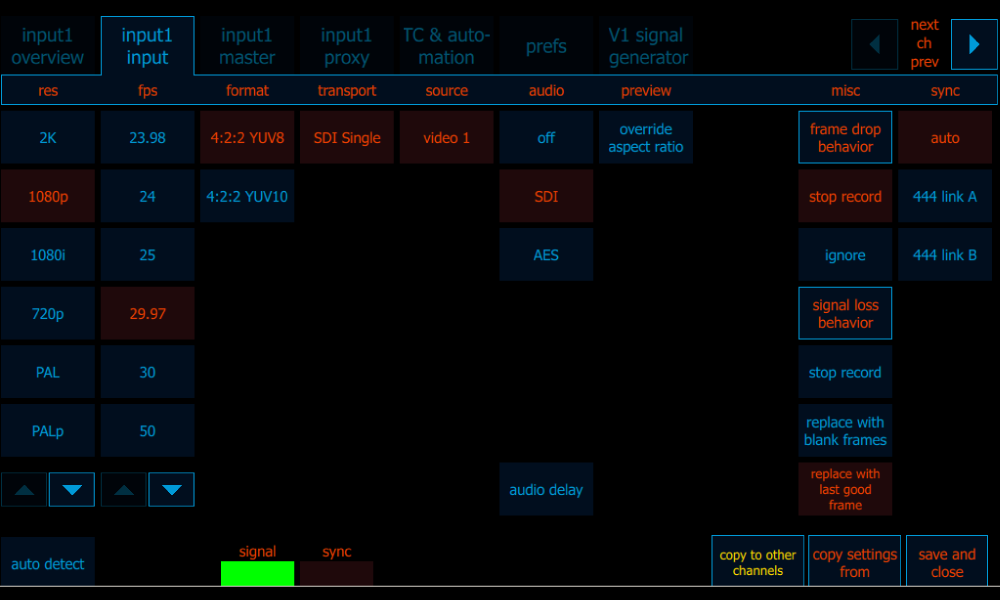 Signal Input